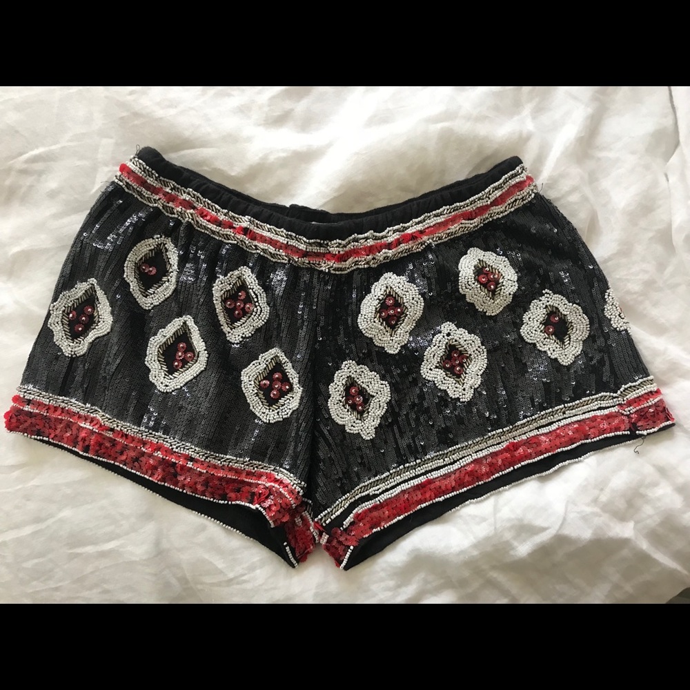 Sequin Zara shorts